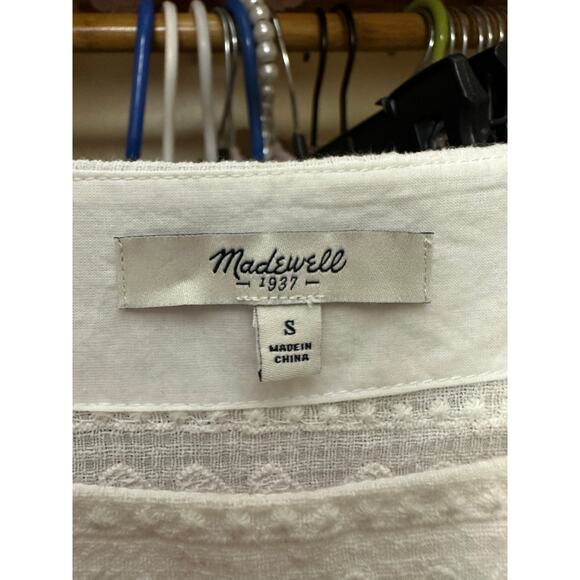 Madewell Embroidered Cannes Coverup Tunic Dress Size White Small - Picture 4 of 11